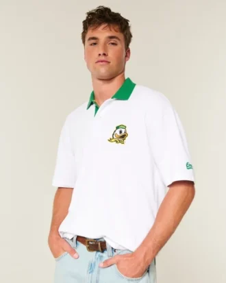 Polo cu grafică Boxy University of Oregon Ducks