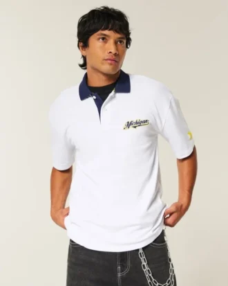 Polo cu grafică Wolverines de la Universitatea Michigan