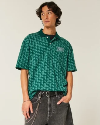 Polo cu imprimeu Michigan State University Spartans