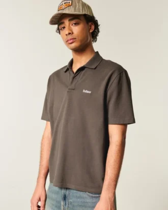 Polo cu logo relaxat