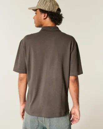 Polo cu logo relaxat
