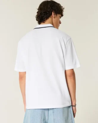 Polo cu logo relaxat
