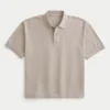 Polo scurt, croit drept, spălat Polo scurt, croit drept, spălat