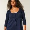 Pulover babydoll tricotat Pulover babydoll tricotat