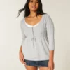 Pulover babydoll tricotat Pulover babydoll tricotat