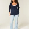 Pulover babydoll tricotat Pulover babydoll tricotat
