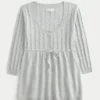 Pulover babydoll tricotat Pulover babydoll tricotat