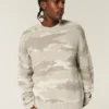 Pulover Boxy Camo Crew Pulover Boxy Camo Crew