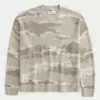 Pulover Boxy Camo Crew Pulover Boxy Camo Crew