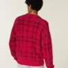 Pulover boxy fuzzy cu guler rotund Pulover boxy fuzzy cu guler rotund