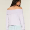 Pulover confortabil Hollister Cloud Foldover Off-the-Shoulder Pulover confortabil Hollister Cloud Foldover Off-the-Shoulder