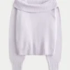 Pulover confortabil Hollister Cloud Foldover Off-the-Shoulder Pulover confortabil Hollister Cloud Foldover Off-the-Shoulder
