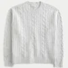 Pulover confortabil Hollister cu model tricotat Pulover confortabil Hollister cu model tricotat