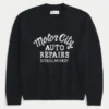 Pulover cu grafică Boxy Motor City Auto Repairs Pulover cu grafică Boxy Motor City Auto Repairs