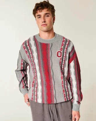 Pulover cu grafică Boxy The Ohio State University Buckeyes