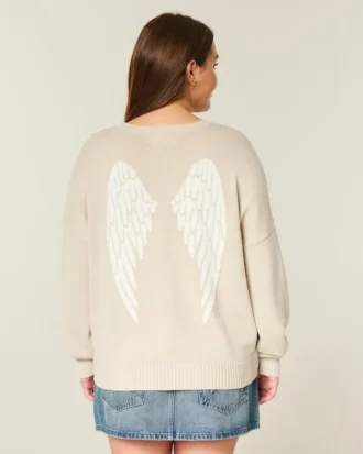 Pulover cu grafică Easy Wings