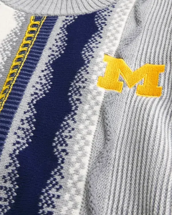 Pulover cu grafică Wolverines de la Universitatea din Michigan Pulover cu grafică Wolverines de la Universitatea din Michigan