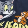 Pulover cu guler rotund și imprimeu Tom și Jerry Pulover cu guler rotund și imprimeu Tom și Jerry