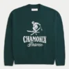 Pulover cu imprimeu Boxy Chamonix France Pulover cu imprimeu Boxy Chamonix France