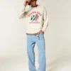 Pulover cu imprimeu Boxy Jackson Hole
