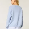 Pulover oversized cu guler în V Hollister Comfy Cloud Pulover oversized cu guler în V Hollister Comfy Cloud