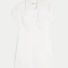 Rochie cămașă cu mâneci scurte Rochie cămașă cu mâneci scurte