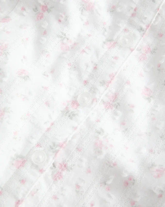 Rochie cămașă cu mâneci scurte Rochie cămașă cu mâneci scurte