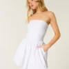 Rochie cu fustă bufată și volane Rochie cu fustă bufată și volane