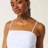 Rochie cu fustă bufată și volane Rochie cu fustă bufată și volane