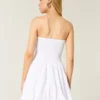 Rochie cu fustă bufată și volane Rochie cu fustă bufată și volane