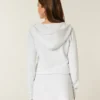 Rochie cu glugă și mâneci lungi din fleece Rochie cu glugă și mâneci lungi din fleece