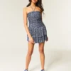 Rochie fustă-pantalon din tricot fără bretele Rochie fustă-pantalon din tricot fără bretele