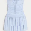Rochie fustă-pantalon din tricot fără bretele Rochie fustă-pantalon din tricot fără bretele