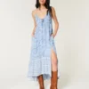 Rochie maxi asimetrică cu decolteu halter Rochie maxi asimetrică cu decolteu halter