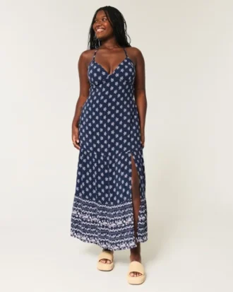 Rochie maxi cu spate decoltat