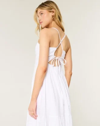 Rochie maxi cu spate decupat