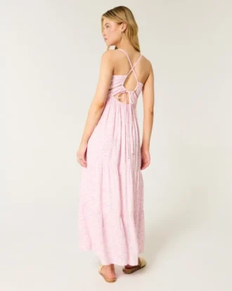 Rochie maxi cu spate decupat