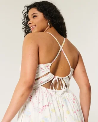 Rochie maxi cu spate decupat