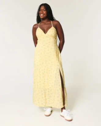 Rochie maxi cu spate decupat