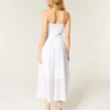 Rochie maxi fără bretele, brodată Rochie maxi fără bretele, brodată