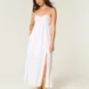 Rochie maxi fără bretele, cu bust răsucit Rochie maxi fără bretele, cu bust răsucit