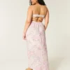 Rochie maxi fără bretele, cu bust răsucit Rochie maxi fără bretele, cu bust răsucit