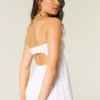Rochie maxi fără bretele, cu bust răsucit Rochie maxi fără bretele, cu bust răsucit