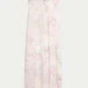 Rochie maxi fără bretele, cu bust răsucit Rochie maxi fără bretele, cu bust răsucit