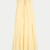 Rochie maxi fără bretele, cu împletituri Rochie maxi fără bretele, cu împletituri