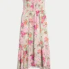 Rochie maxi fără bretele, cu smocuri Rochie maxi fără bretele, cu smocuri