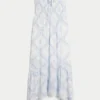 Rochie maxi fără bretele, cu smocuri Rochie maxi fără bretele, cu smocuri