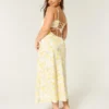 Rochie midi cu spate deschis din amestec de in Rochie midi cu spate deschis din amestec de in