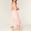 Rochie midi cu tiv asimetric Rochie midi cu tiv asimetric