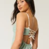 Rochie midi din amestec de in, cu spate decupat Rochie midi din amestec de in, cu spate decupat